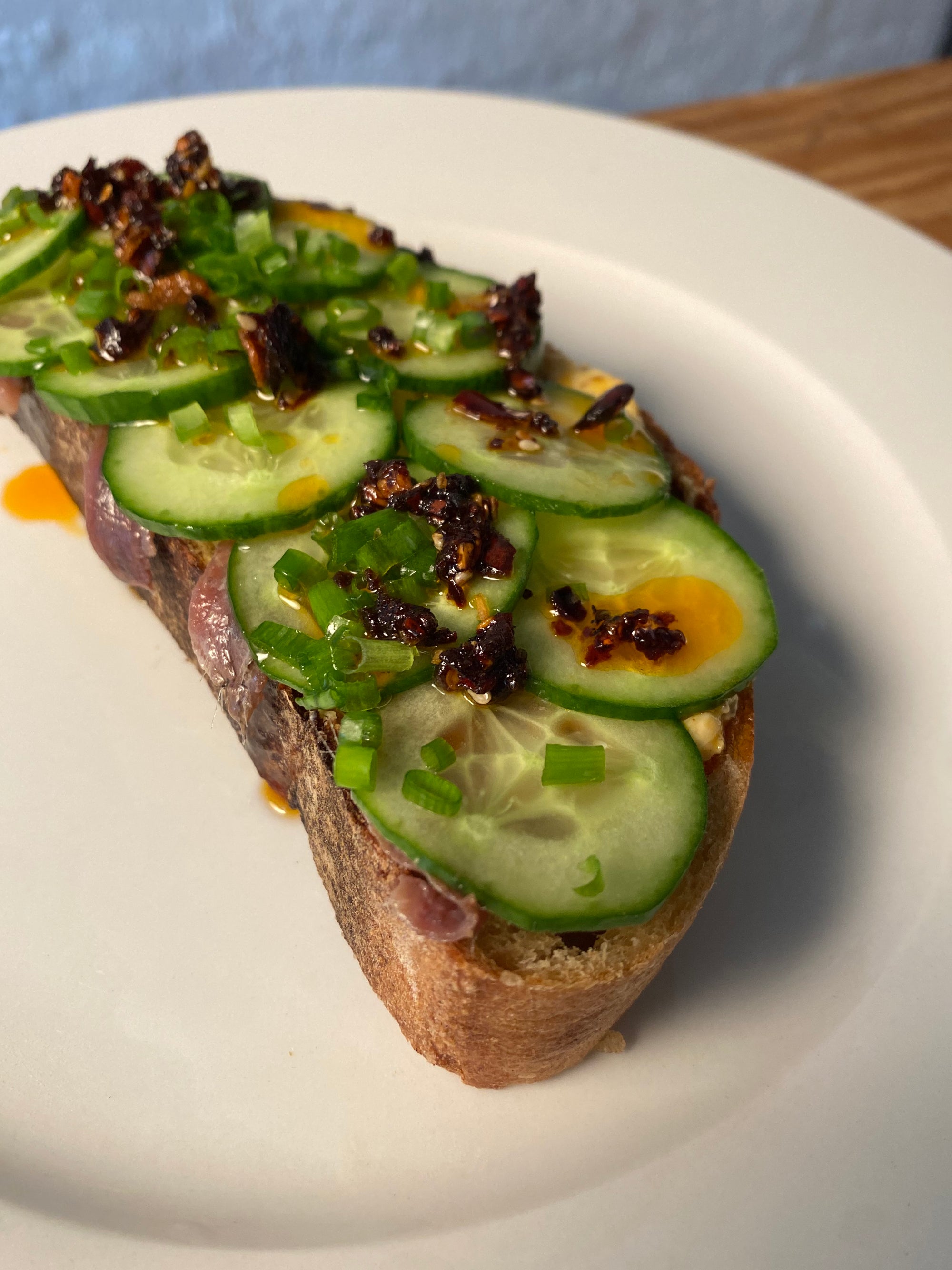 Anchovies with Umami Butter & Cucumber