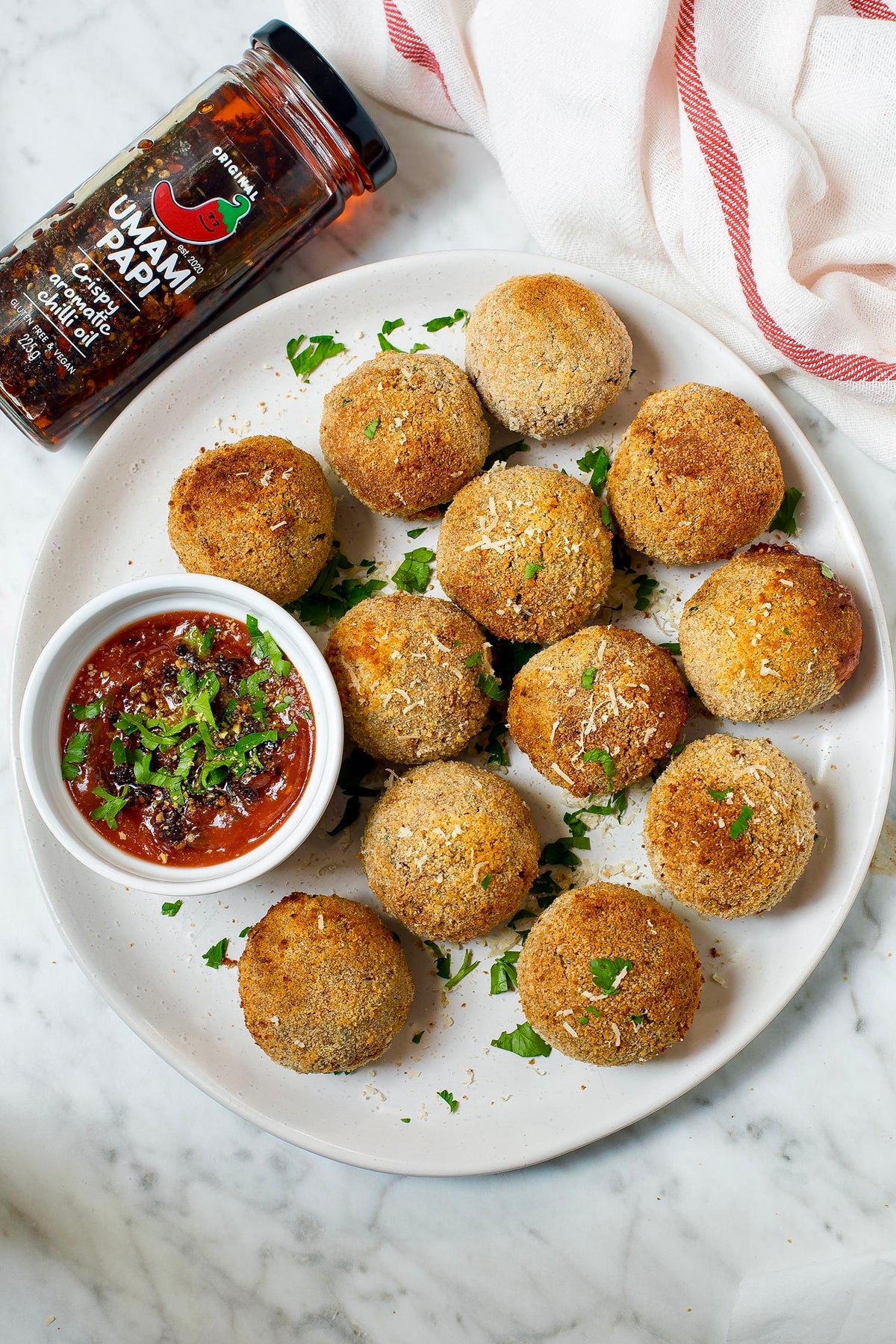 High Protein Chilli Arancini Balls