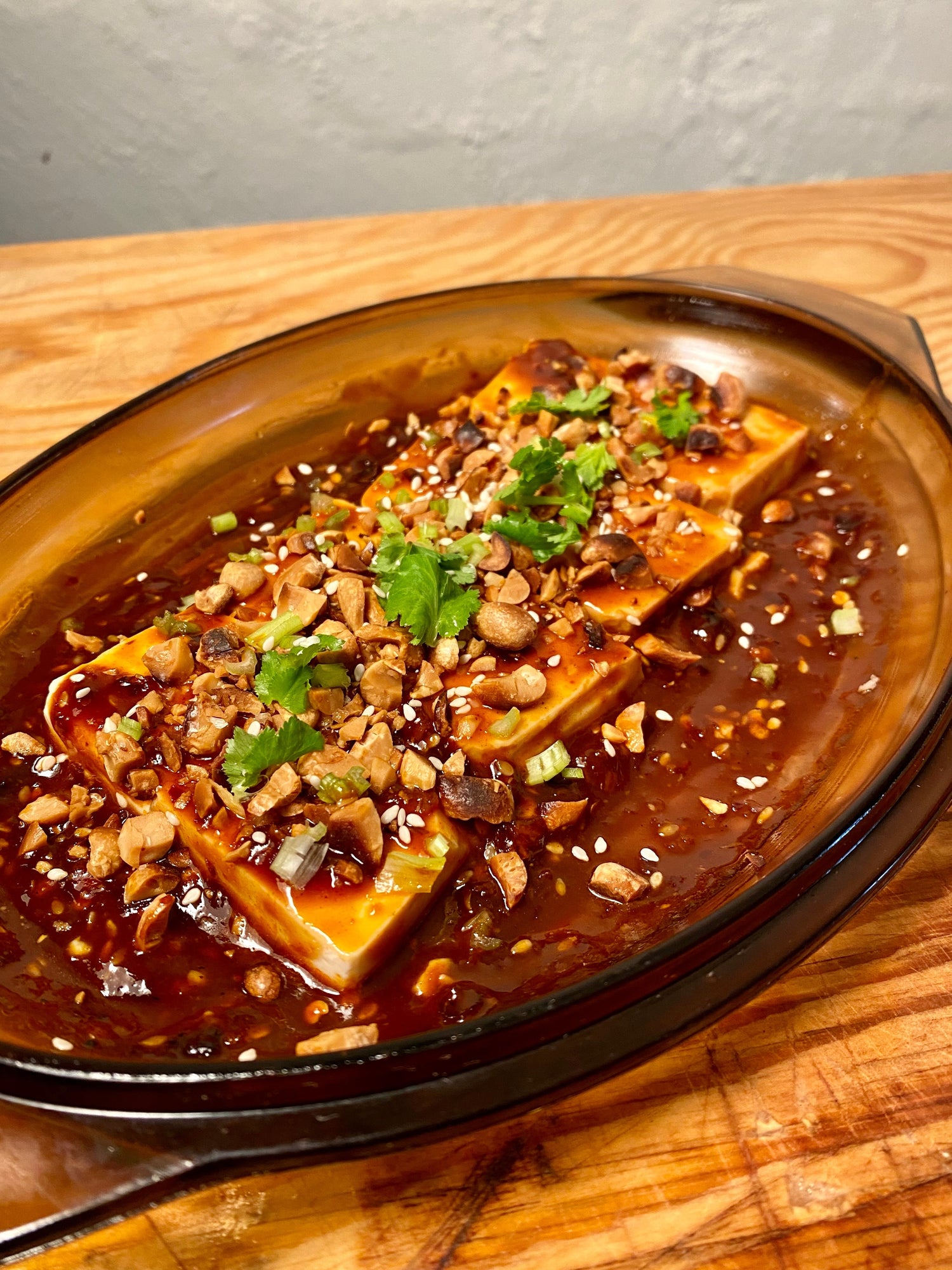 umami marinated cold tofu
