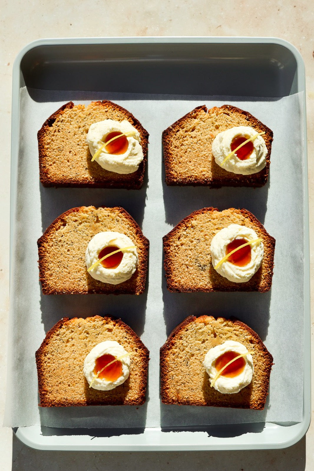 Hot Honey Poppyseed Pound Cake