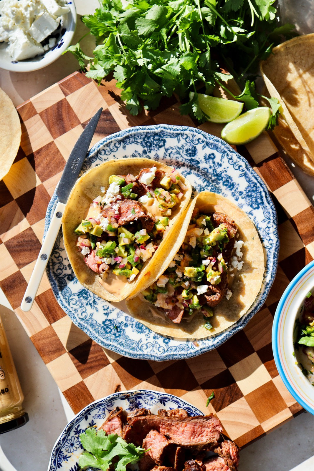 Grilled Steak Tacos with Jalapeño and Chilli Egg Mayo