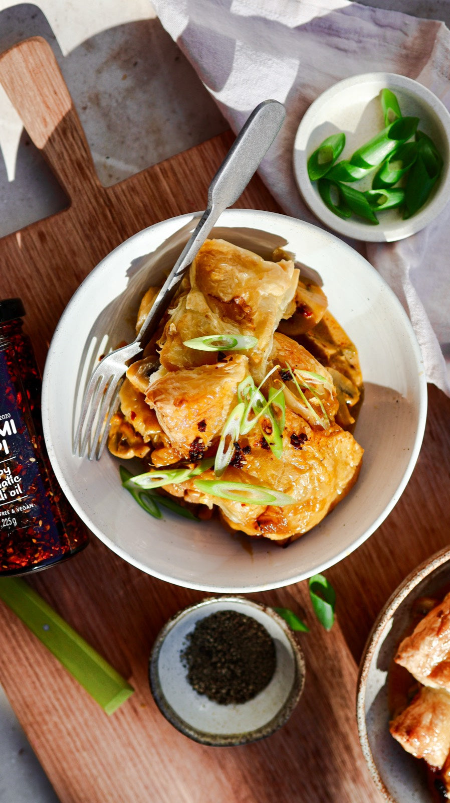 Spicy Gochujang Chicken Pie