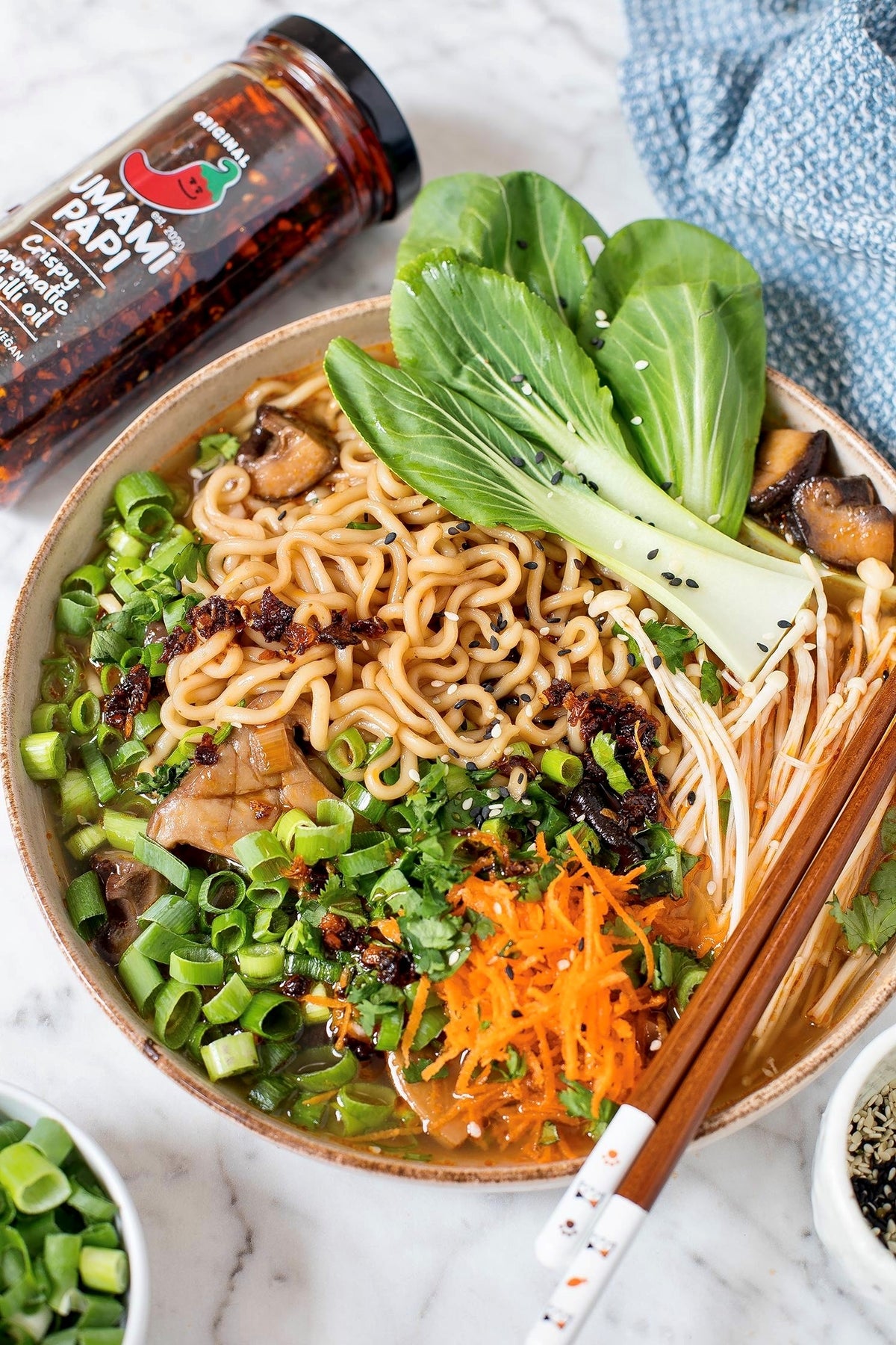 Easy Mushroom Ramen with Crispy Chilli Oil