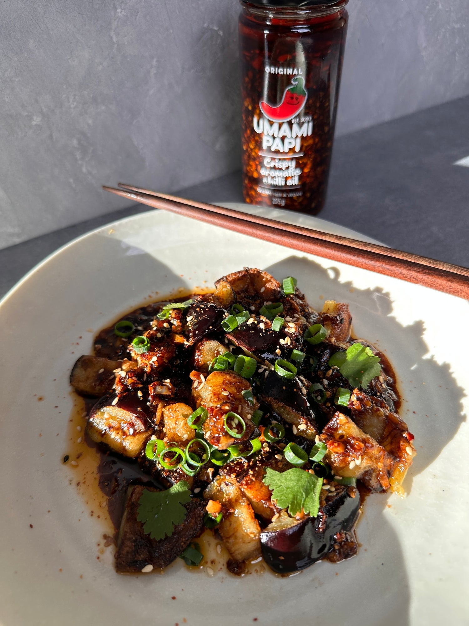 Crispy Eggplant with UmamiPapi